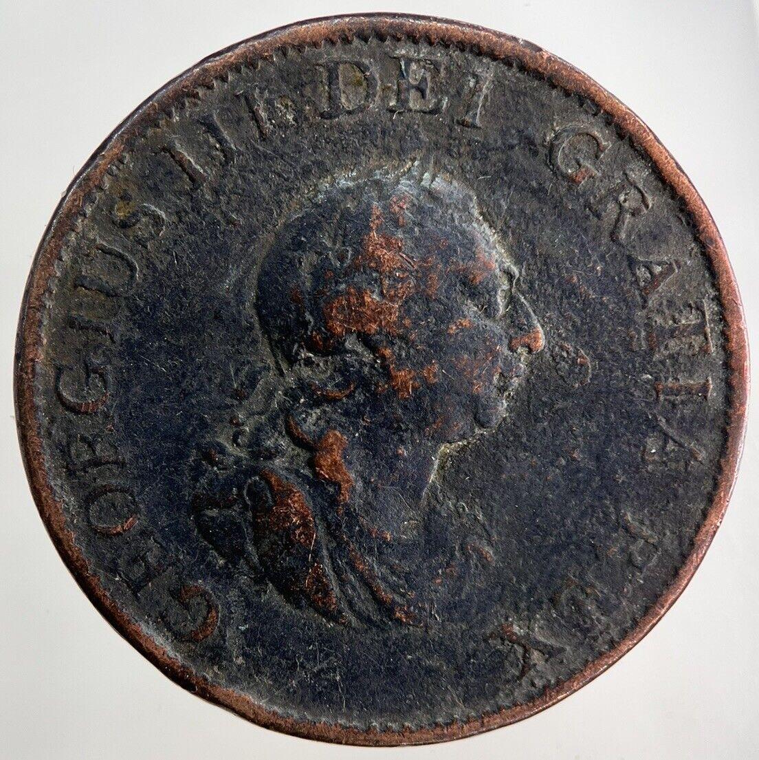 1799 George III 3rd Half-Penny Coin | Collectable Grade