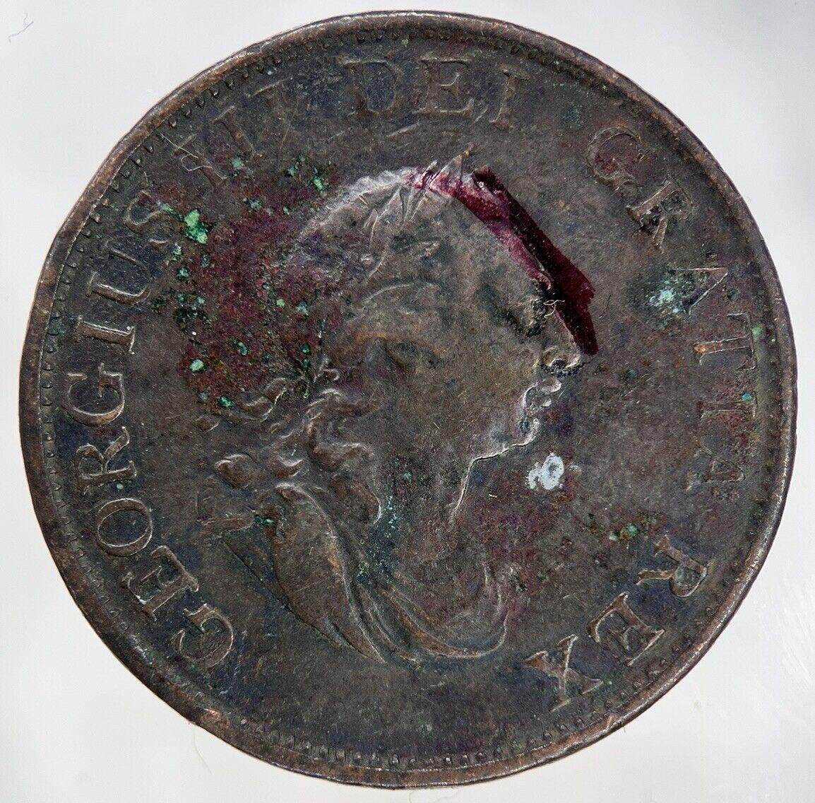 1799 George III 3rd Half-Penny Coin | Collectable Grade