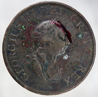 1799 George III 3rd Half-Penny Coin | Collectable Grade