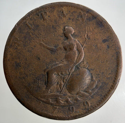 1799 George III 3rd Half-Penny Coin | Collectable Grade