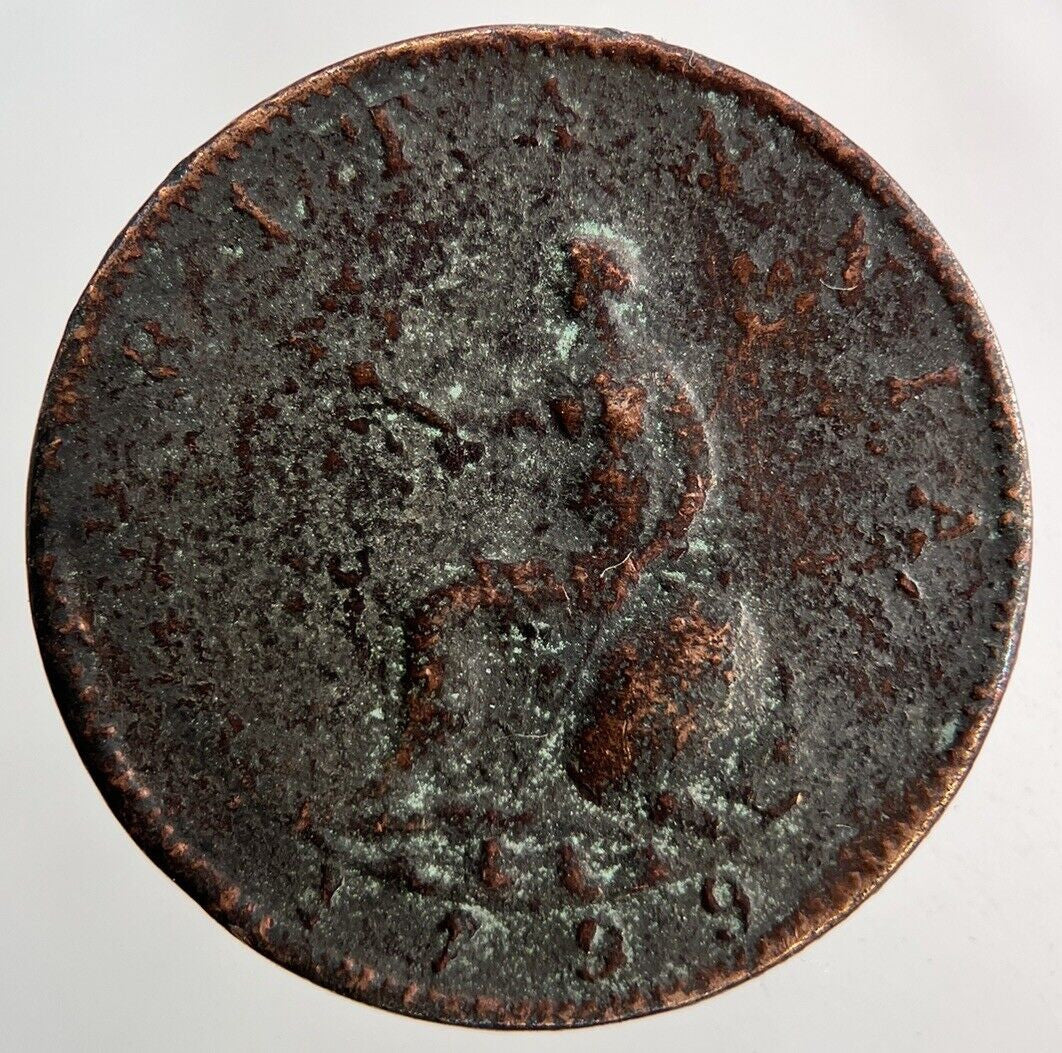 1799 George III 3rd Half-Penny Coin | Collectable Grade