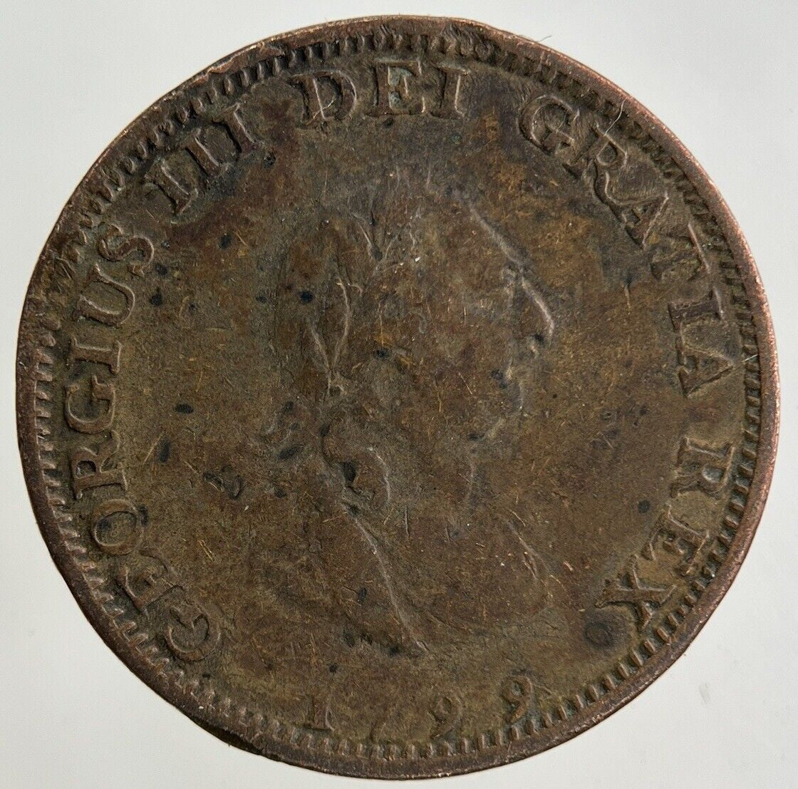 1799 George III 3rd Farthing Coin | Fine Collectable Grade