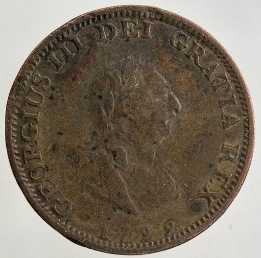 1799 George III 3rd Farthing Coin | Fine Collectable Grade