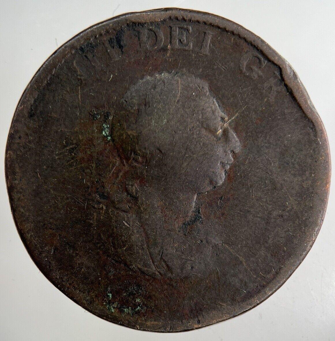 1799 George III 3rd Half-Penny Coin | Collectable Grade