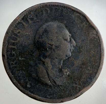 1799 George III 3rd Half-Penny Coin | Collectable Grade