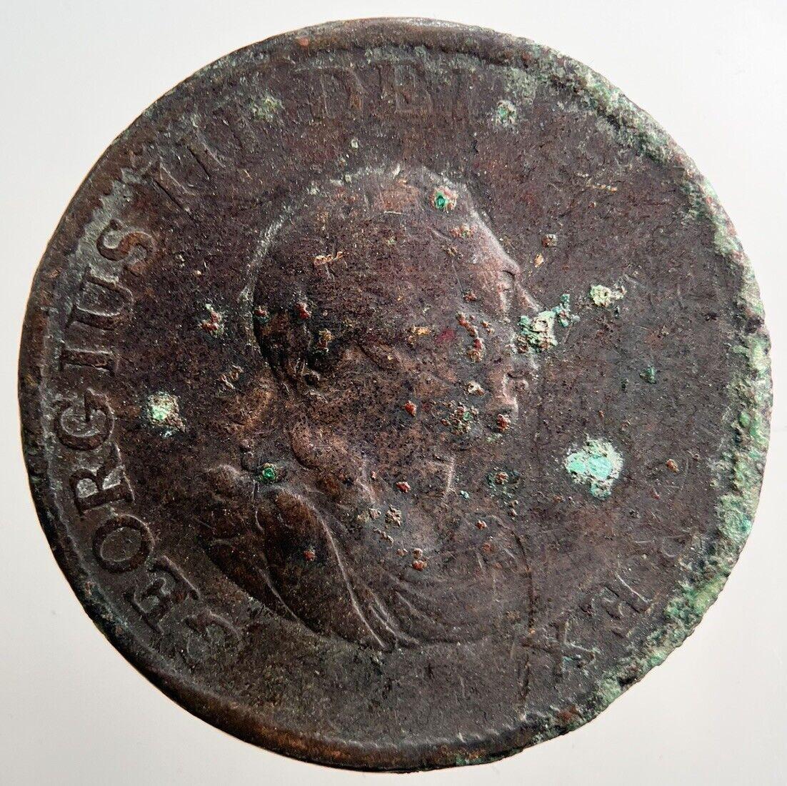 1799 George III 3rd Half-Penny Coin | Collectable Grade | a3837