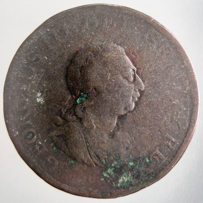 1799 George III 3rd Half-Penny Coin | Fair Grade | a4390