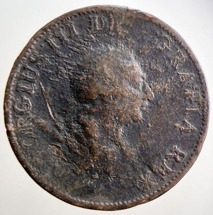 1799 George III Half-Penny Coin | Fair Grade | a3696
