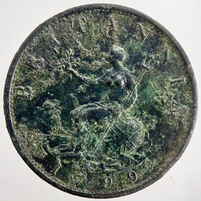 1799 George III 3rd Half-Penny Coin | Very High Grade | a5756