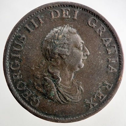 1799 George III 3rd Half-Penny Coin | Fine Collectable Grade