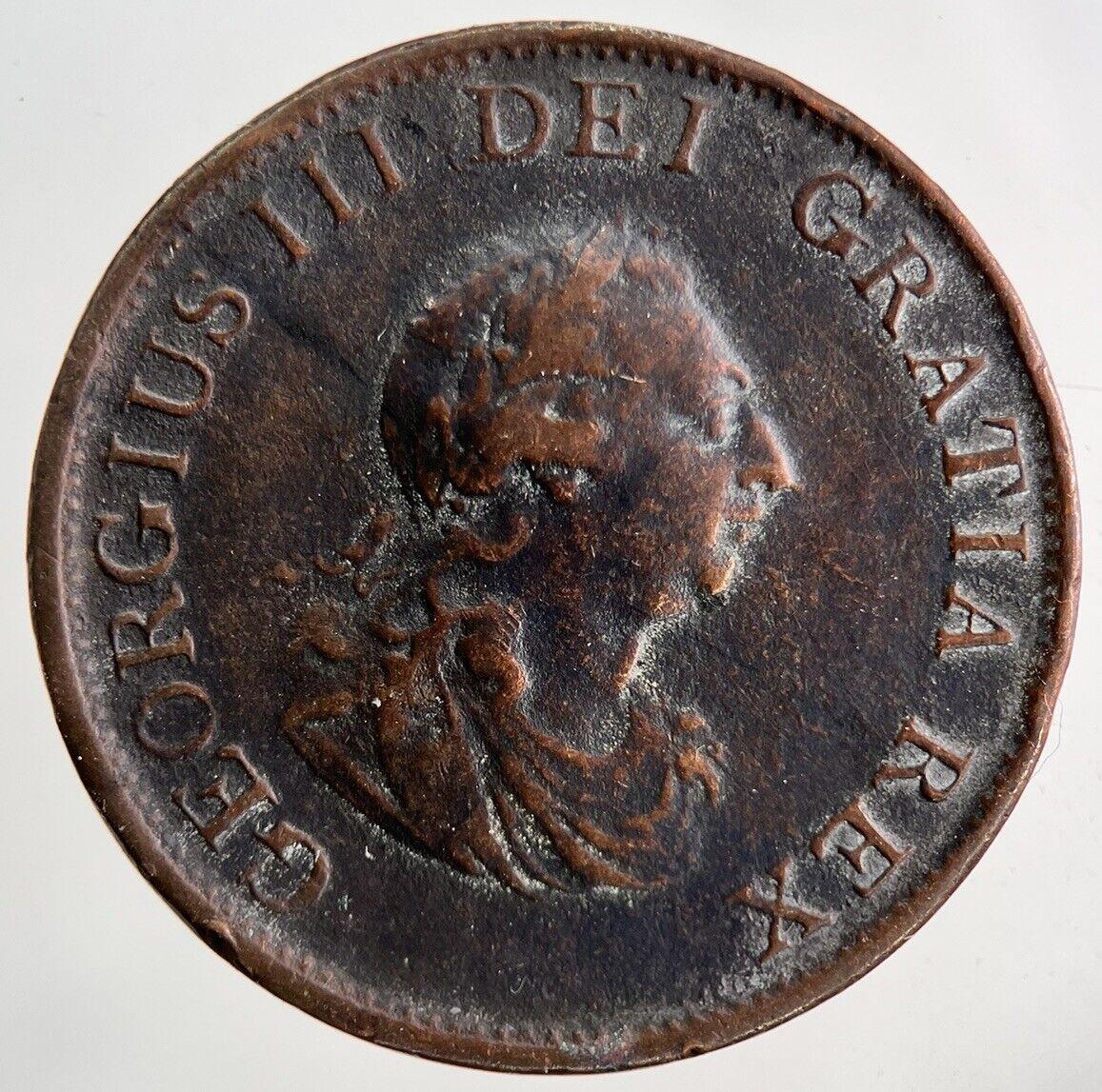 1799 George III 3rd Half-Penny Coin | Fine Collectable Grade