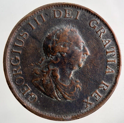1799 George III 3rd Half-Penny Coin | Fine Collectable Grade