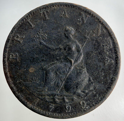 1799 George III 3rd Half-Penny Coin | Fine Collectable Grade