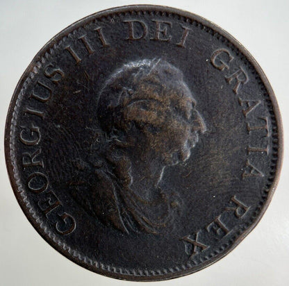 1799 George III 3rd Half-Penny Coin | Fine Collectable Grade