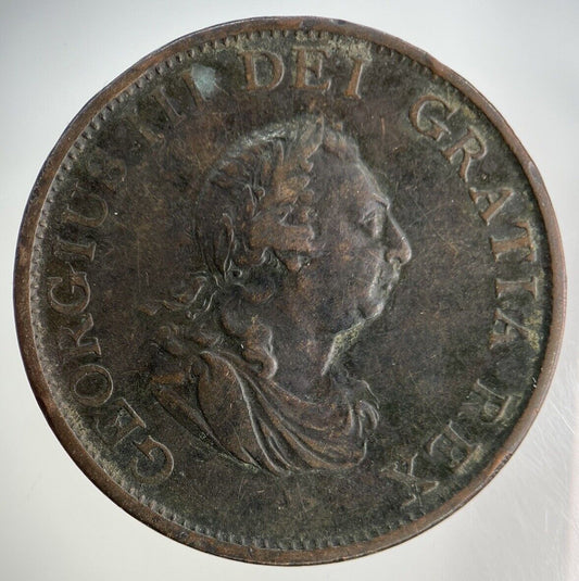 1799 George III 3rd Half-Penny Coin | Fine Collectable Grade