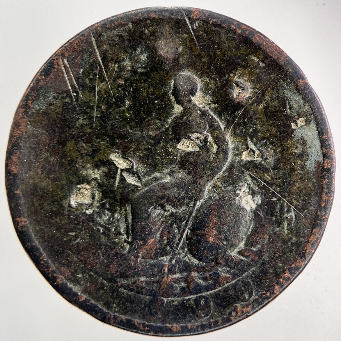 1799 George III 3rd Half-Penny Coin | Fair Grade