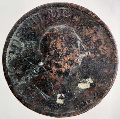 1799 George III 3rd Half-Penny Coin | Fair Grade