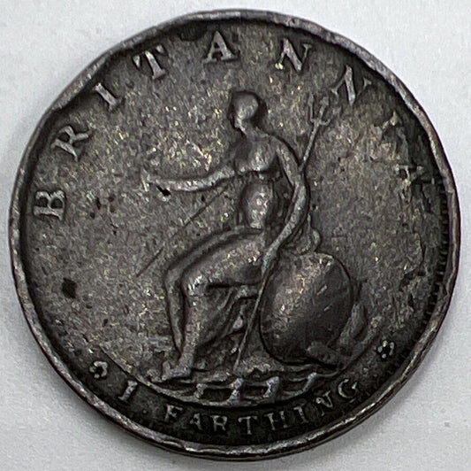 1799 George III Farthing | British Copper Coin | Collectable Grade | a1199