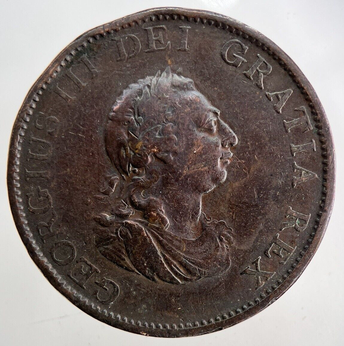 1799 George III 3rd Half-Penny Coin | Fine Collectable Grade