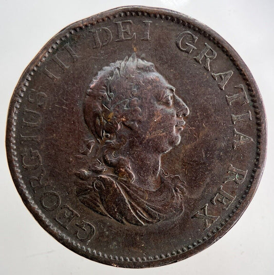1799 George III 3rd Half-Penny Coin | Fine Collectable Grade
