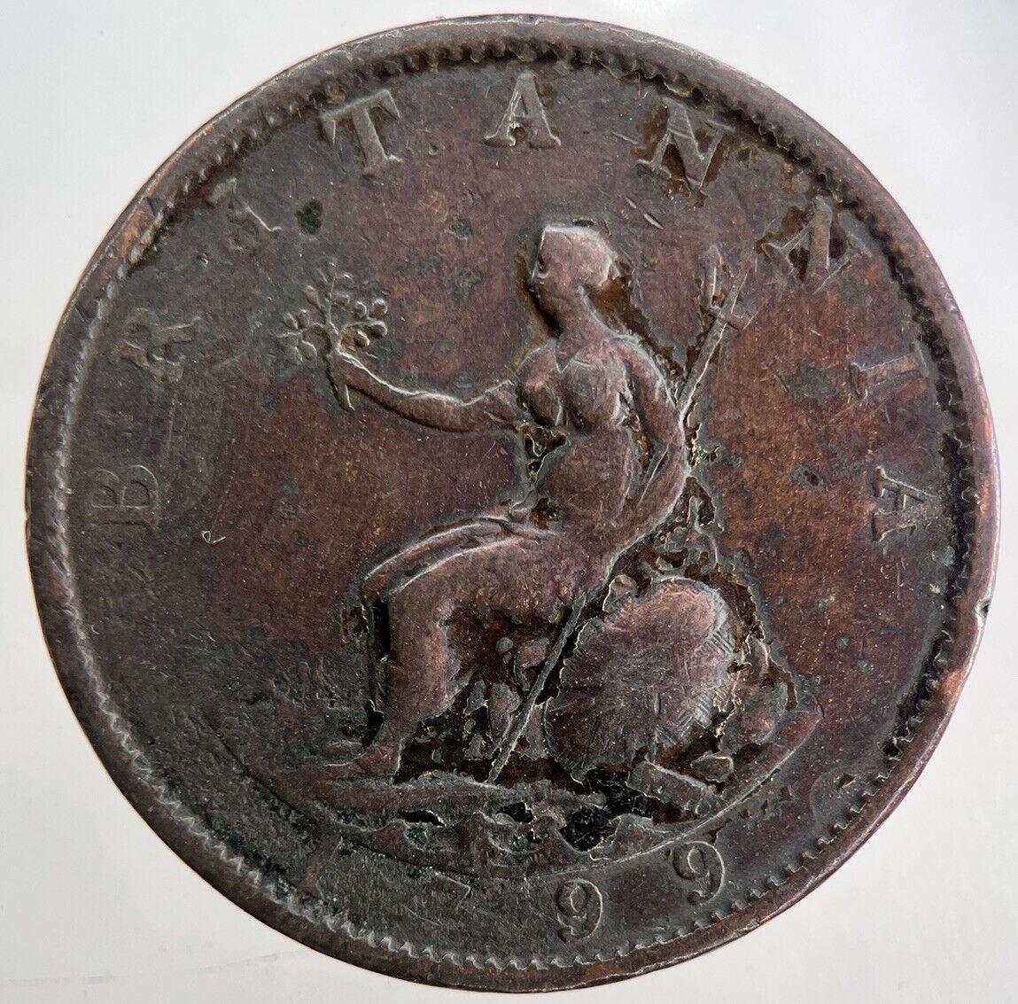 1799 George III 3rd Half-Penny Coin | Fine Collectable Grade