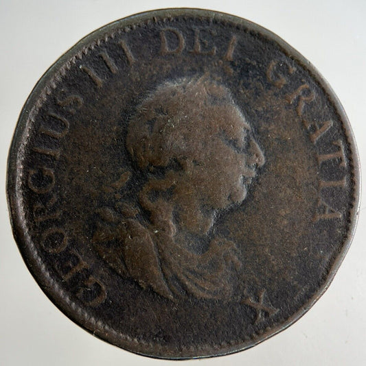1799 George III 3rd Half-Penny Coin | Fine Collectable Grade