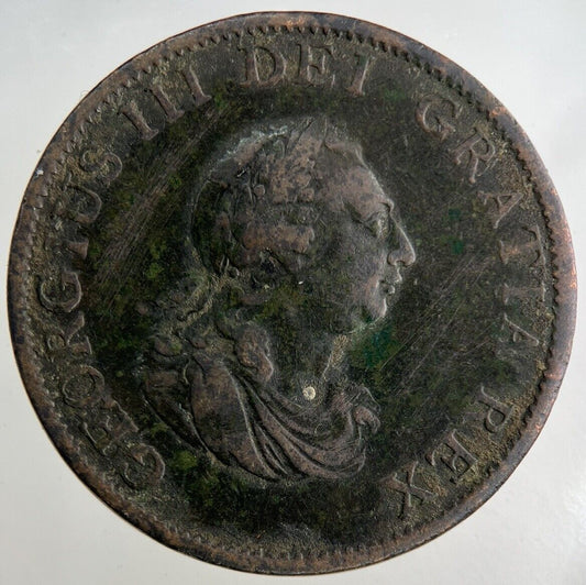 1799 George III 3rd Half-Penny Coin | Fine Collectable Grade
