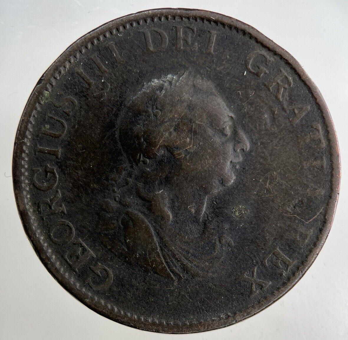1799 George III 3rd Half-Penny Coin | Fine Collectable Grade