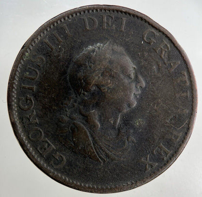 1799 George III 3rd Half-Penny Coin | Fine Collectable Grade