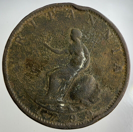 1799 George III 3rd Half-Penny Coin | Collectable Grade