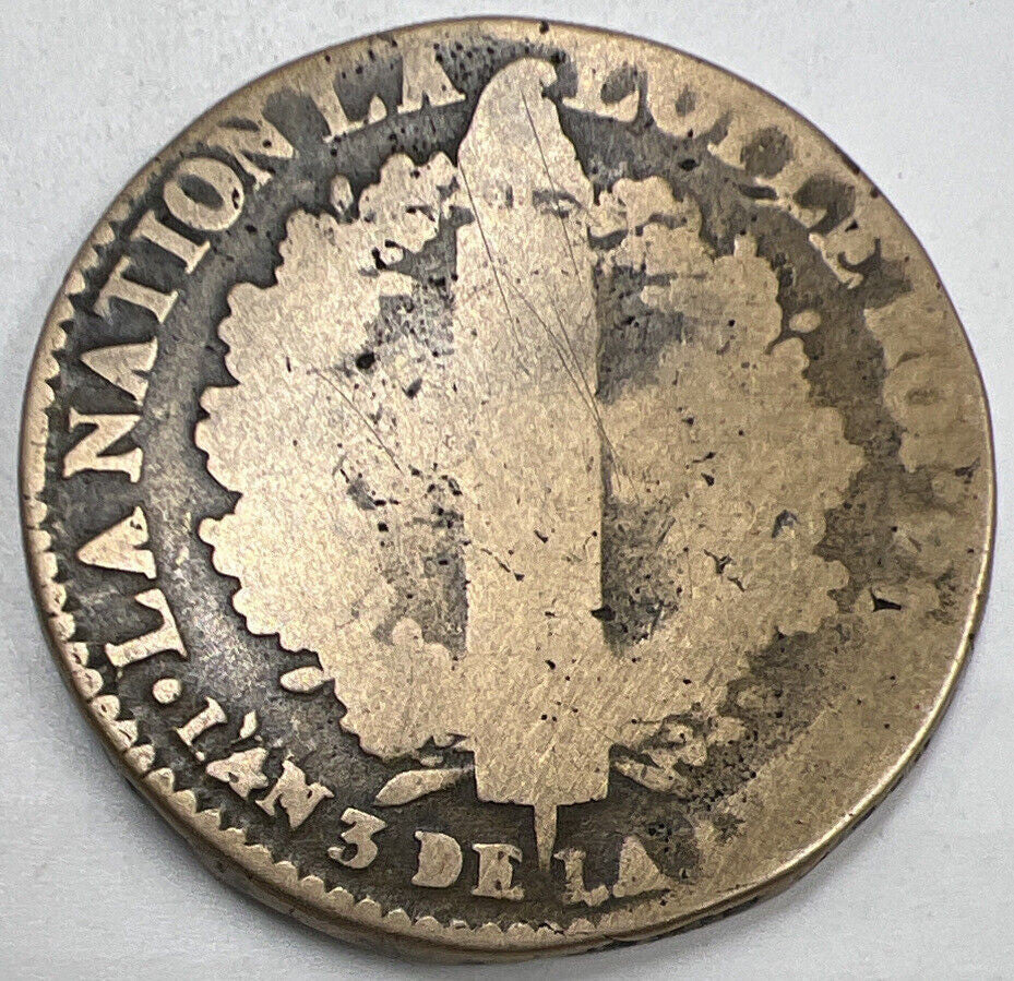 France 2 Sols Coin | Louis XVI | Collectable Grade | a999