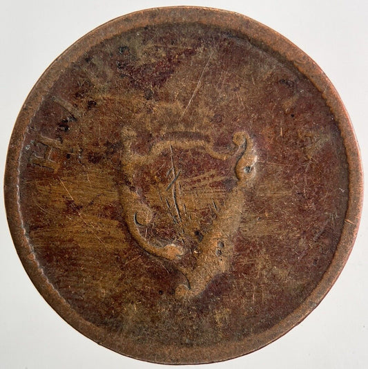 1805 Irish George III Hibernia Half-Penny Coin | Collectable Grade
