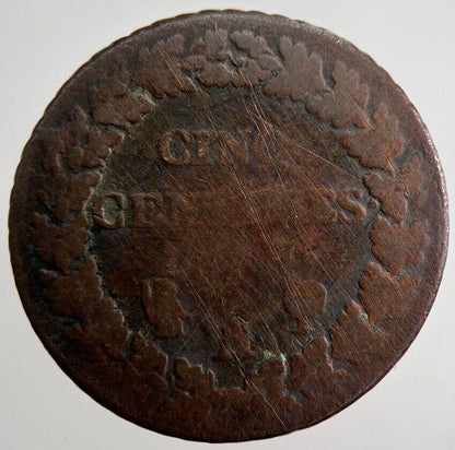 1799-1800 France Cinq 5 Centimes Cents Coin | Collectable Grade