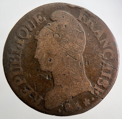 1799-1800 France Cinq 5 Centimes Cents Coin | Collectable Grade