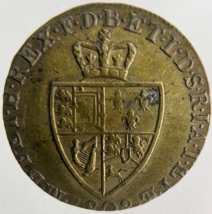 1803 British George III Gaming Good Old Days Token Coin | Fine Collectable Grade