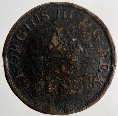 1805 Irish Hibernia Half-Penny Coin | Collectable Grade