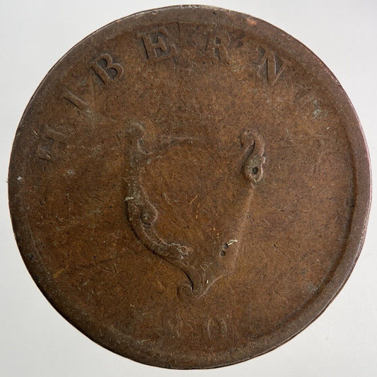1805 Irish Hibernia Half-Penny Coin | Collectable Grade