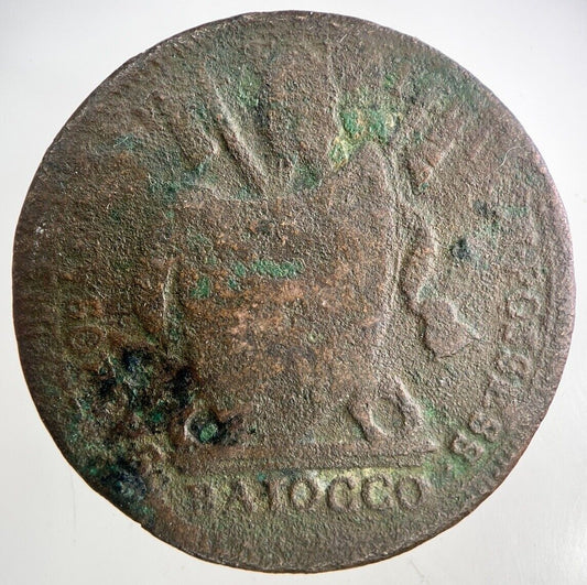 1802 Italy Papal State 1 Baiocco Coin | Collectable Grade