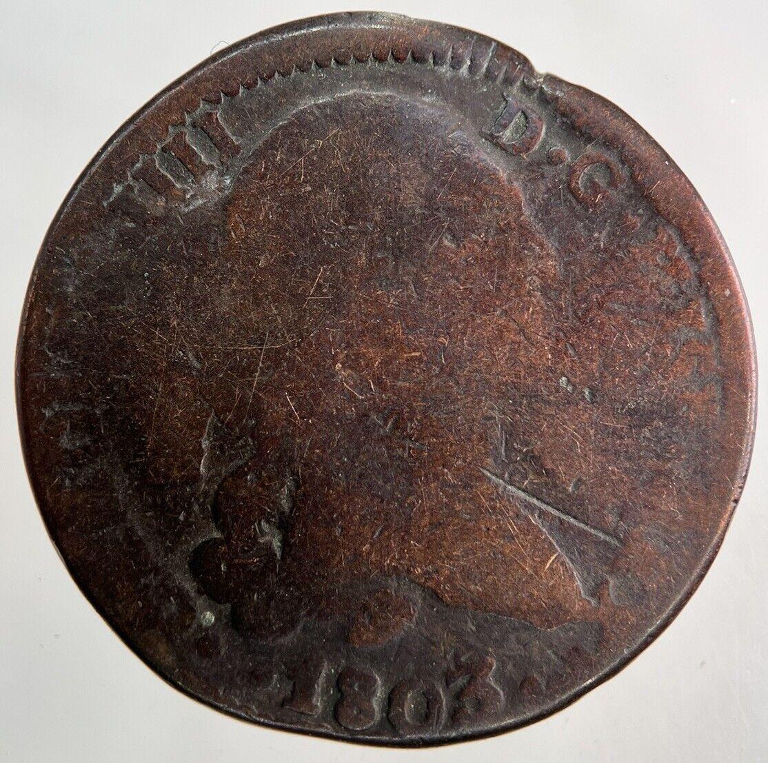 1803 Spain 8 Maravedis Coin | Collectable Grade