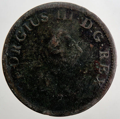 1805 Irish Hibernia Half-Penny Coin | Fine Collectable Grade | a6054