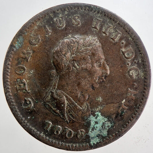 1806 George 3rd III Half-Penny Coin | Fine Collectable Grade | a6213
