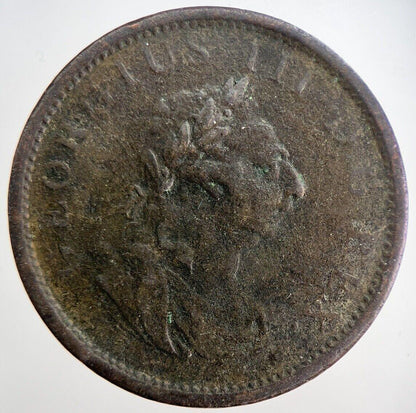 1805 Irish Hibernia Penny Coin | Fine Collectable Grade | a6223