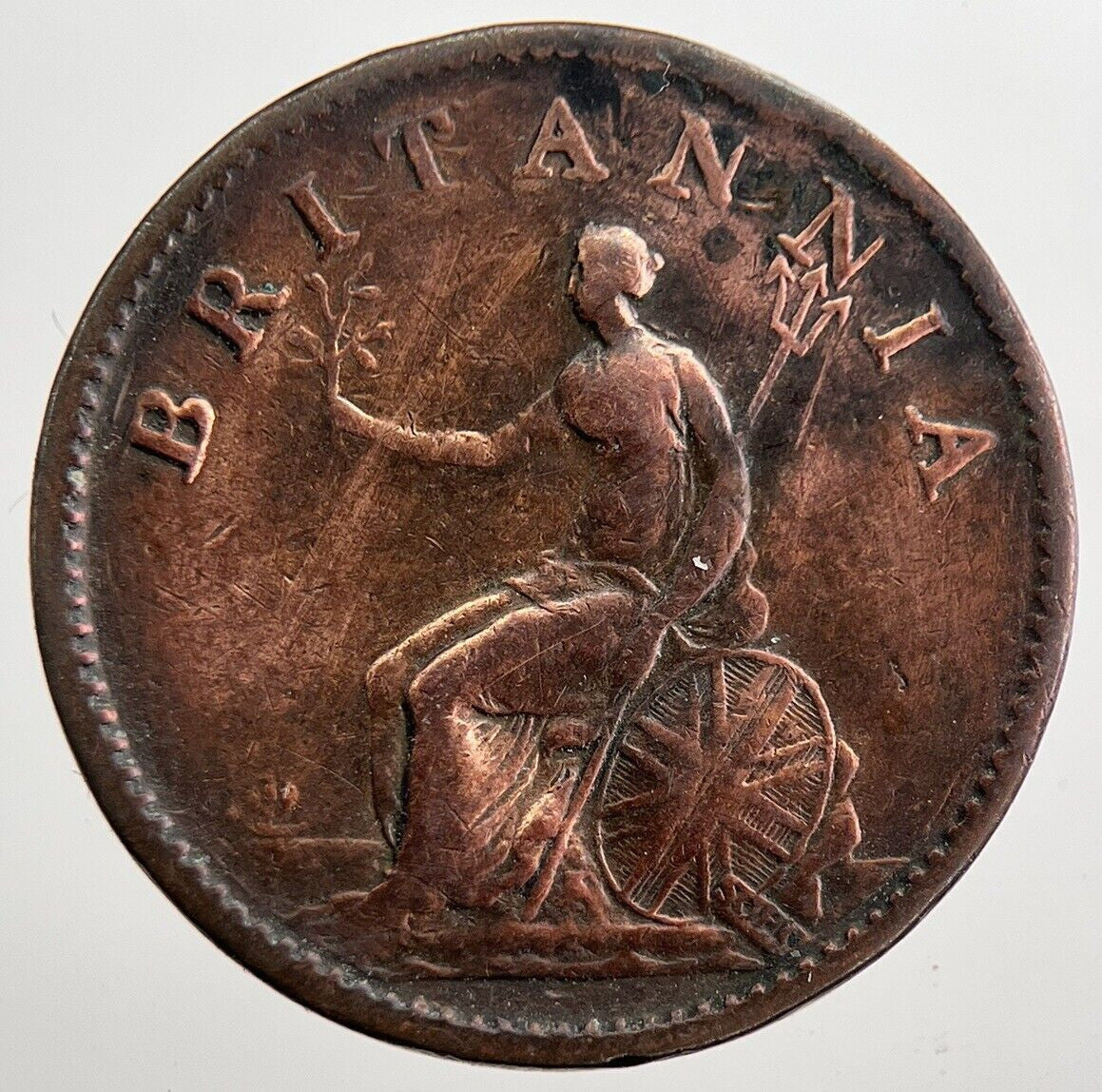1806 George 3rd III Half-Penny Coin | Fine Collectable Grade | a7986