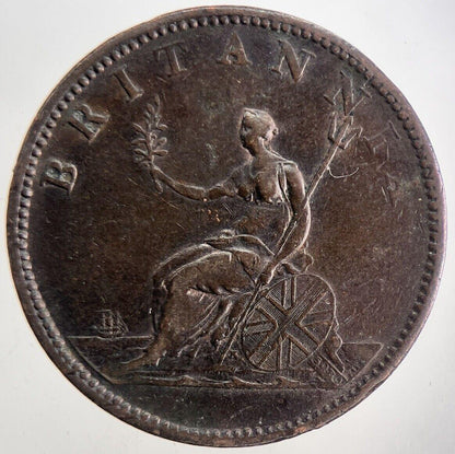 1806 George 3rd III Half-Penny Coin | Very High Grade | a9897