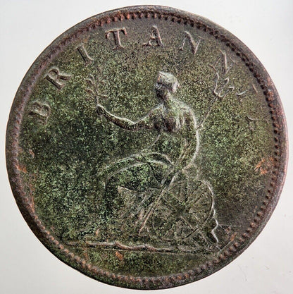 1806 George 3rd III Half-Penny Coin | Very High Grade | a5782