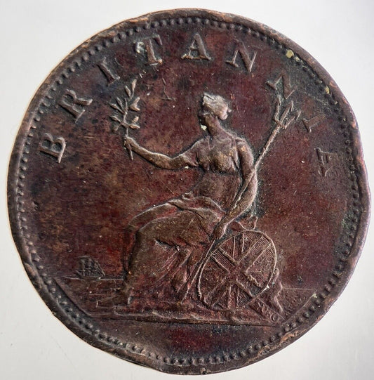 1806 George 3rd III Half-Penny Coin | Very High Grade | a9898