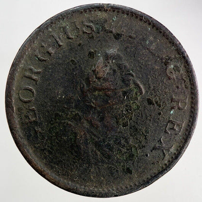 1805 Irish Hibernia Half-Penny Coin | Fine Collectable Grade