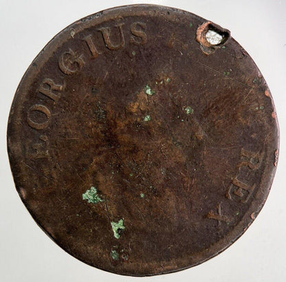 1805 Irish Hibernia Half-Penny Coin | Fair Grade