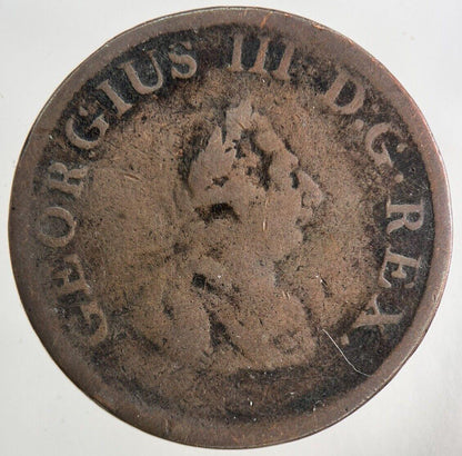 1805 Irish Hibernia Half-Penny Coin | Collectable Grade