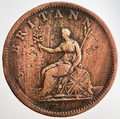 1806 George 3rd III Half-Penny British Coin | Fine Collectable Grade | a3122